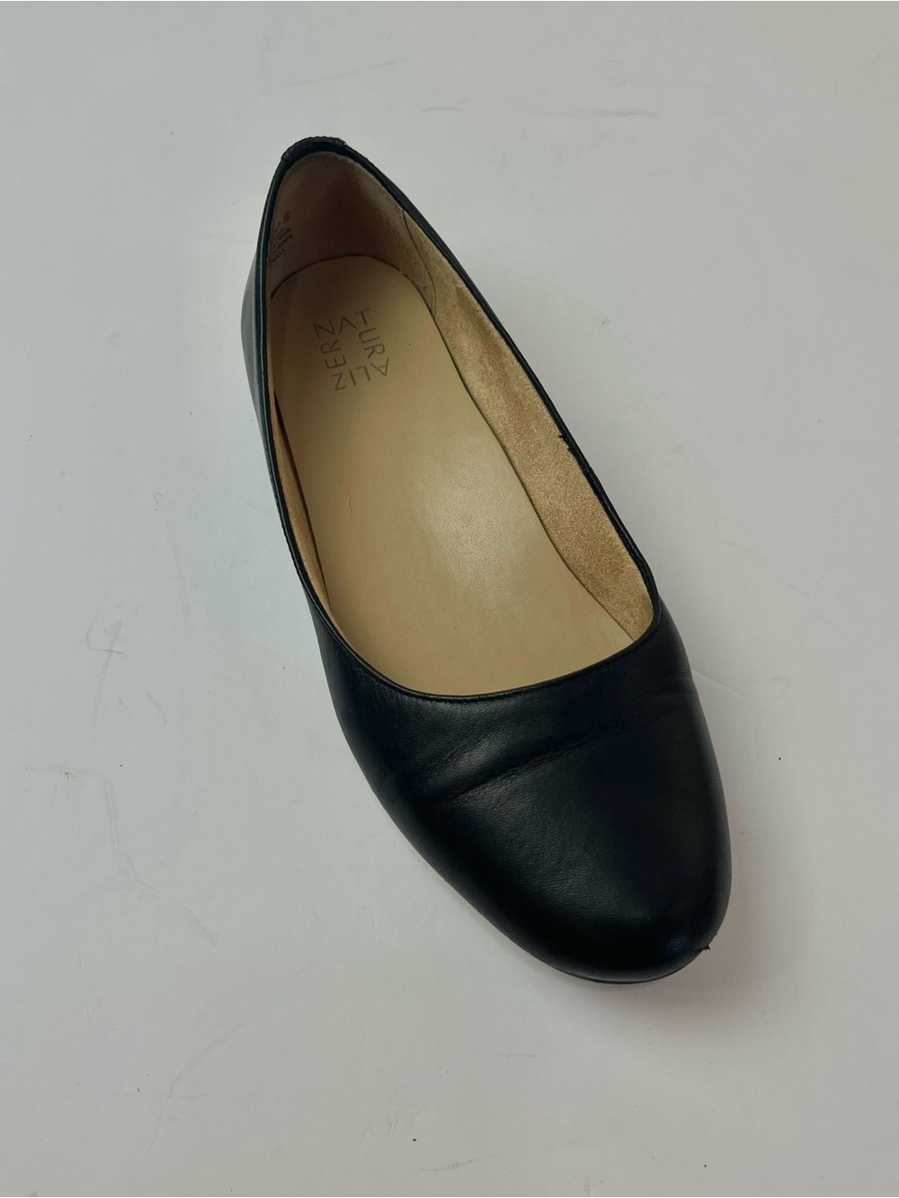 Naturalizer Maxwell Women's Ballet classic Black leather flats size US 12W EU 43